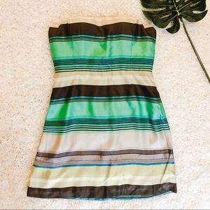 Banana Republic NWT striped strapless dress